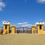 Security personnel stand guard at the closed Ghulam Khan border crossing between Pakistan and Afghanistan.