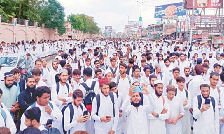 Protests Continue Across KP Against Privatization Of Educational Institutions