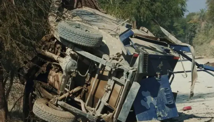 Roadside Blast Targets Police APC in Tank: Two Officers Martyred, Three Injured